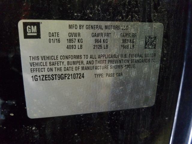 Photo 9 VIN: 1G1ZE5ST9GF210724 - CHEVROLET MALIBU LT 