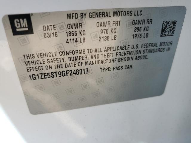 Photo 11 VIN: 1G1ZE5ST9GF248017 - CHEVROLET MALIBU LT 