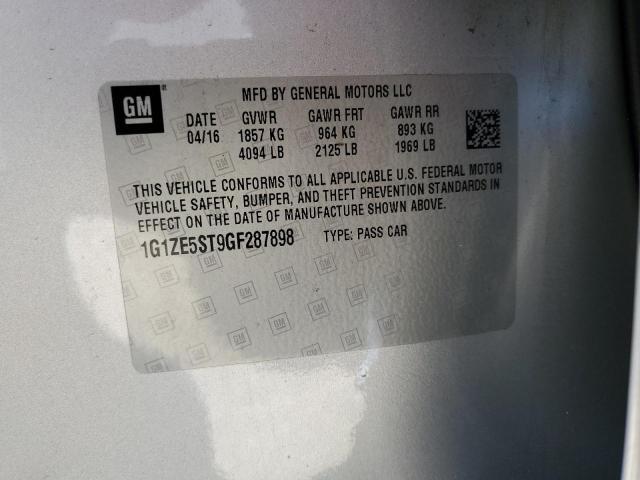 Photo 11 VIN: 1G1ZE5ST9GF287898 - CHEVROLET MALIBU LT 