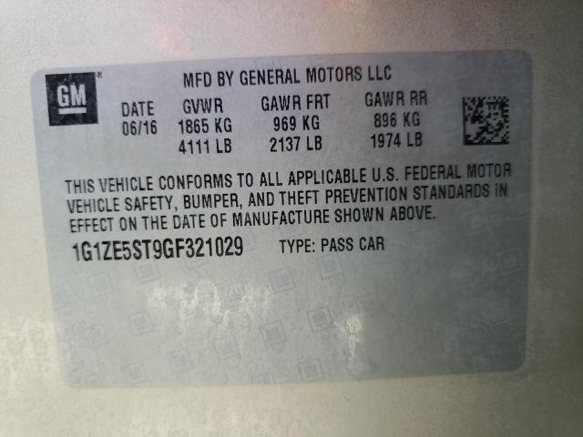 Photo 9 VIN: 1G1ZE5ST9GF321029 - CHEVROLET MALIBU LT 