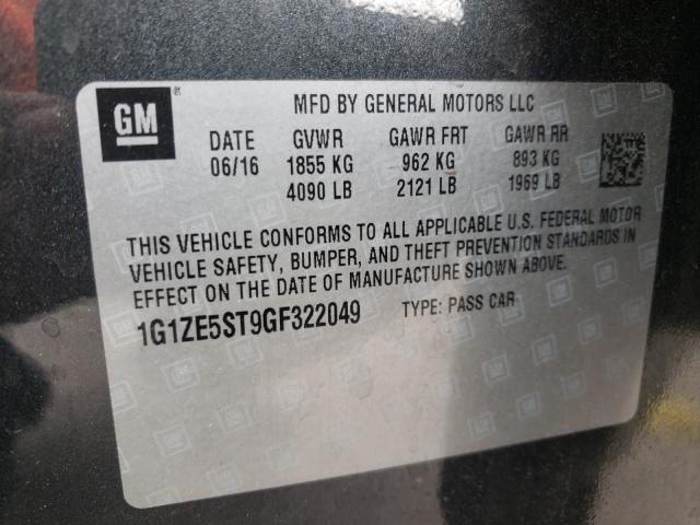 Photo 9 VIN: 1G1ZE5ST9GF322049 - CHEVROLET MALIBU LT 