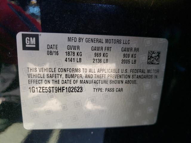 Photo 9 VIN: 1G1ZE5ST9HF102623 - CHEVROLET MALIBU LT 