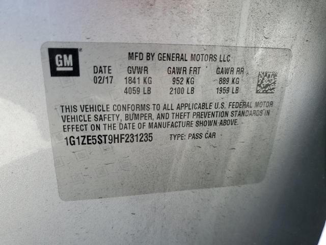 Photo 11 VIN: 1G1ZE5ST9HF231235 - CHEVROLET MALIBU LT 