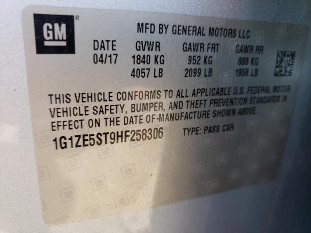 Photo 12 VIN: 1G1ZE5ST9HF258306 - CHEVROLET MALIBU 