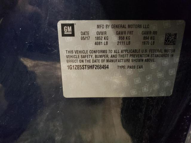 Photo 11 VIN: 1G1ZE5ST9HF268494 - CHEVROLET MALIBU LT 