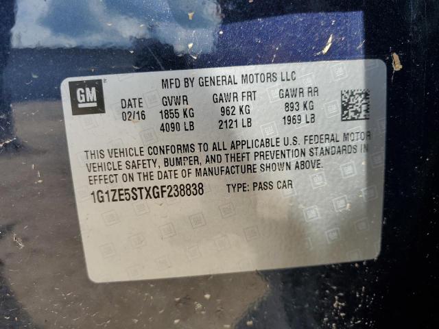 Photo 9 VIN: 1G1ZE5STXGF238838 - CHEVROLET MALIBU LT 