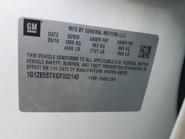 Photo 9 VIN: 1G1ZE5STXGF302148 - CHEVROLET MALIBU LT 