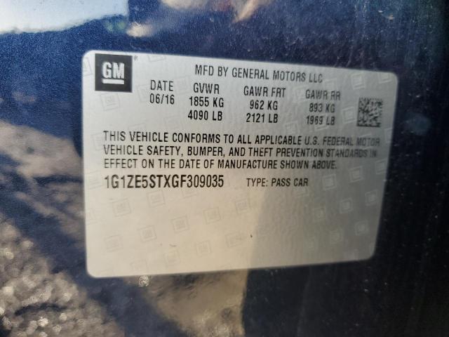 Photo 12 VIN: 1G1ZE5STXGF309035 - CHEVROLET MALIBU 