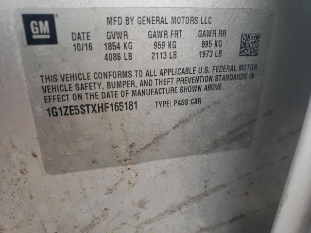 Photo 11 VIN: 1G1ZE5STXHF165181 - CHEVROLET MALIBU 