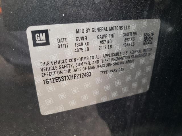 Photo 12 VIN: 1G1ZE5STXHF212483 - CHEVROLET MALIBU 