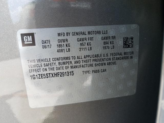 Photo 9 VIN: 1G1ZE5STXHF291315 - CHEVROLET MALIBU LT 