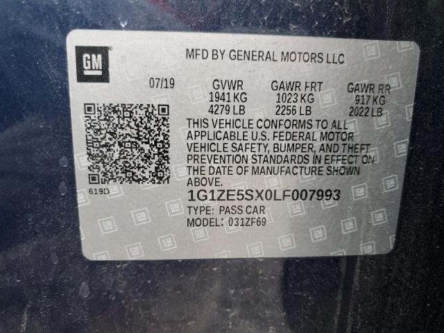 Photo 11 VIN: 1G1ZE5SX0LF007993 - CHEVROLET MALIBU PRE 