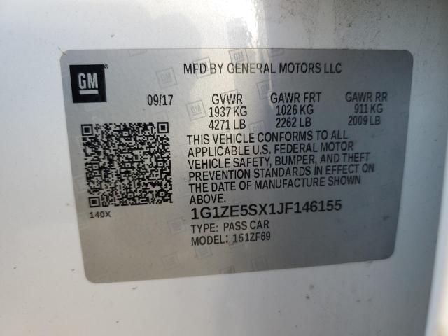 Photo 9 VIN: 1G1ZE5SX1JF146155 - CHEVROLET MALIBU PRE 