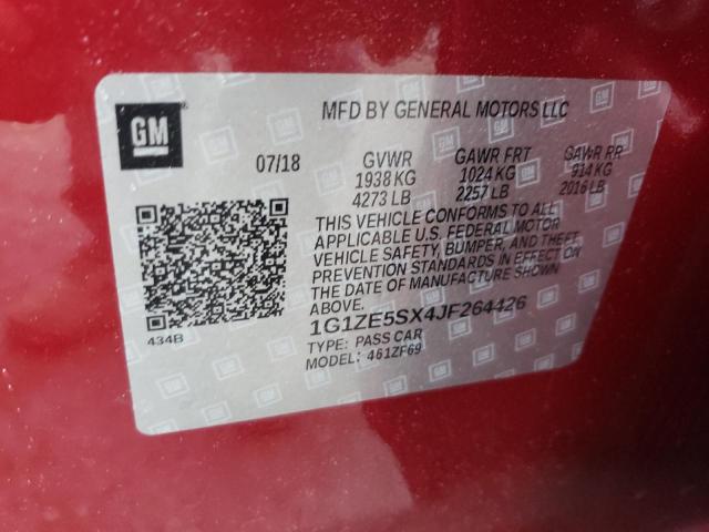 Photo 9 VIN: 1G1ZE5SX4JF264426 - CHEVROLET MALIBU PRE 