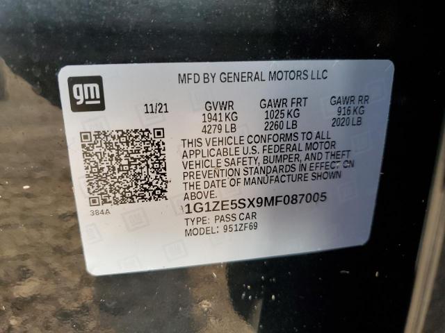 Photo 11 VIN: 1G1ZE5SX9MF087005 - CHEVROLET MALIBU PRE 