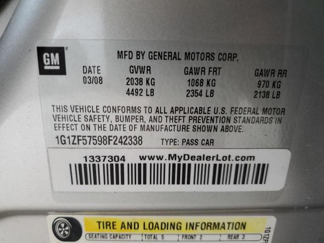 Photo 11 VIN: 1G1ZF57598F242338 - CHEVROLET MALIBU HYB 