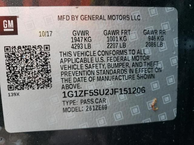 Photo 11 VIN: 1G1ZF5SU2JF151206 - CHEVROLET MALIBU HYB 