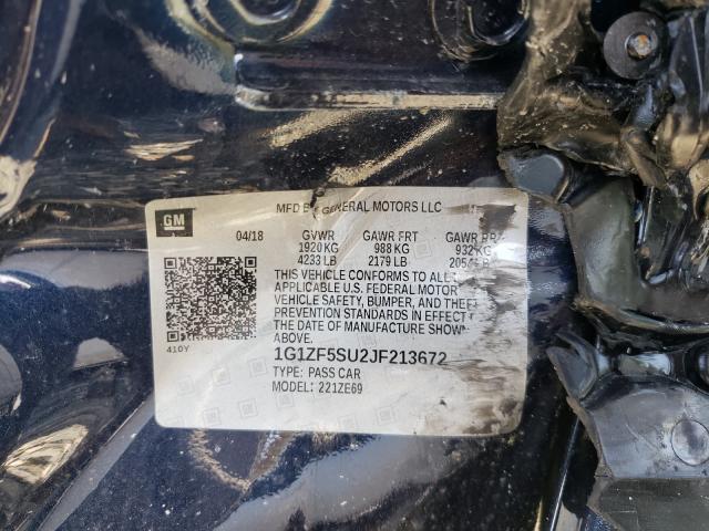 Photo 9 VIN: 1G1ZF5SU2JF213672 - CHEVROLET MALIBU HYB 