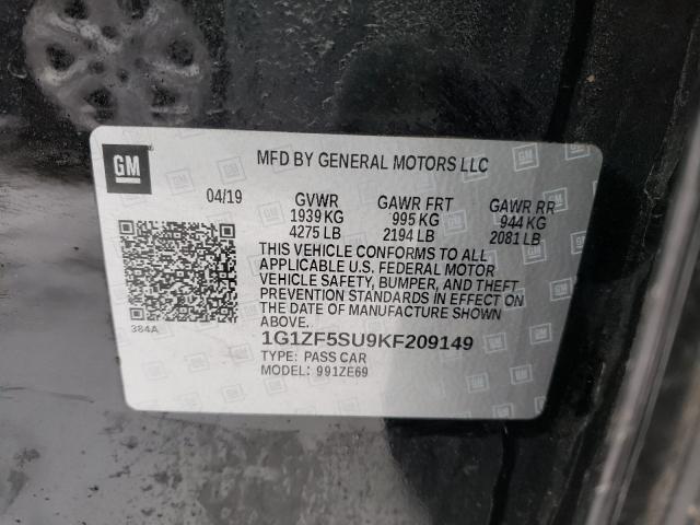 Photo 9 VIN: 1G1ZF5SU9KF209149 - CHEVROLET MALIBU HYB 