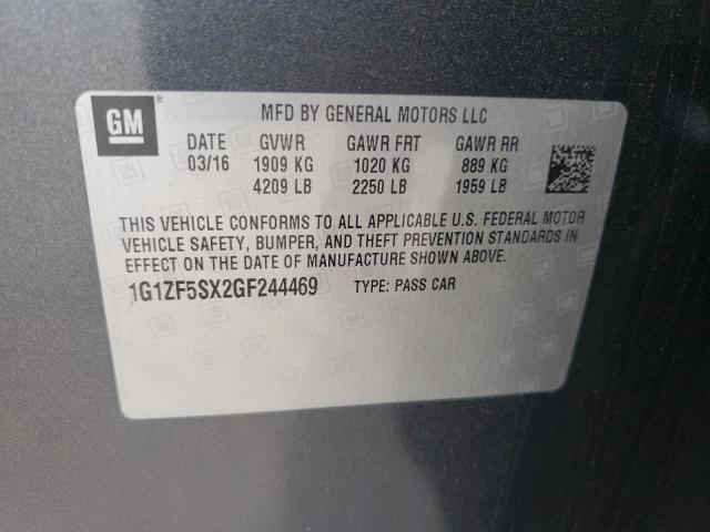 Photo 11 VIN: 1G1ZF5SX2GF244469 - CHEVROLET MALIBU 