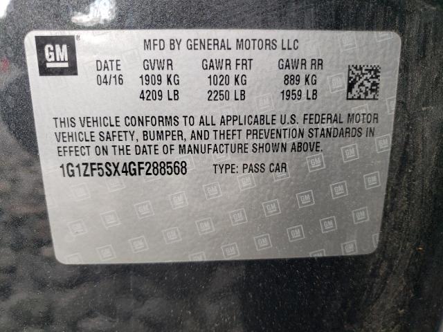 Photo 11 VIN: 1G1ZF5SX4GF288568 - CHEVROLET MALIBU LT 