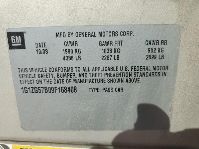 Photo 11 VIN: 1G1ZG57B09F168408 - CHEVROLET MALIBU LS 