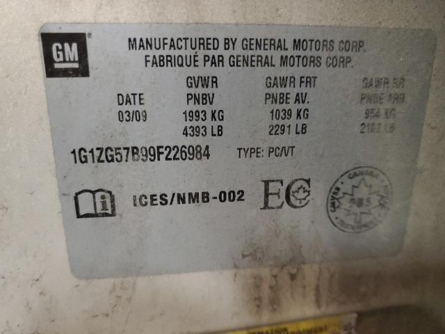 Photo 11 VIN: 1G1ZG57B99F226984 - CHEVROLET MALIBU 