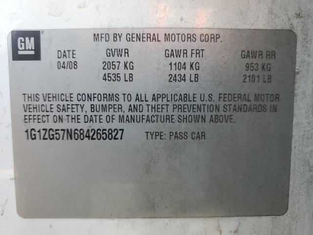 Photo 11 VIN: 1G1ZG57N684265827 - CHEVROLET MALIBU 