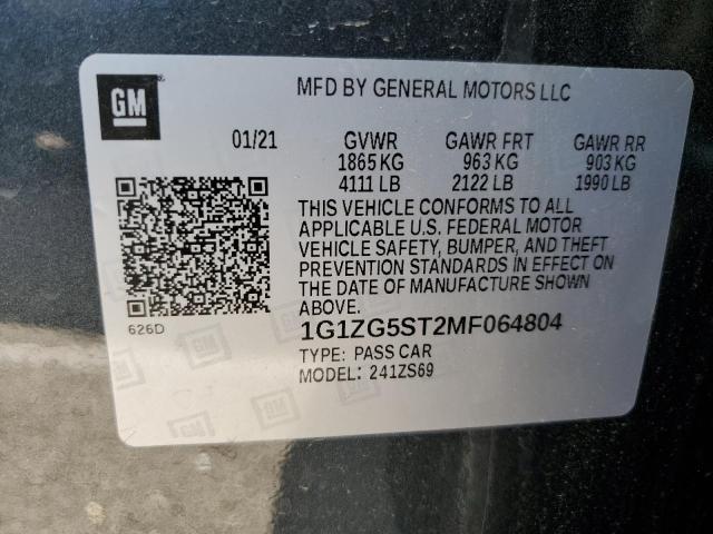 Photo 11 VIN: 1G1ZG5ST2MF064804 - CHEVROLET MALIBU 