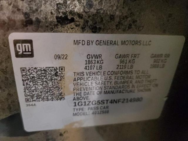 Photo 11 VIN: 1G1ZG5ST4NF214980 - CHEVROLET MALIBU RS 