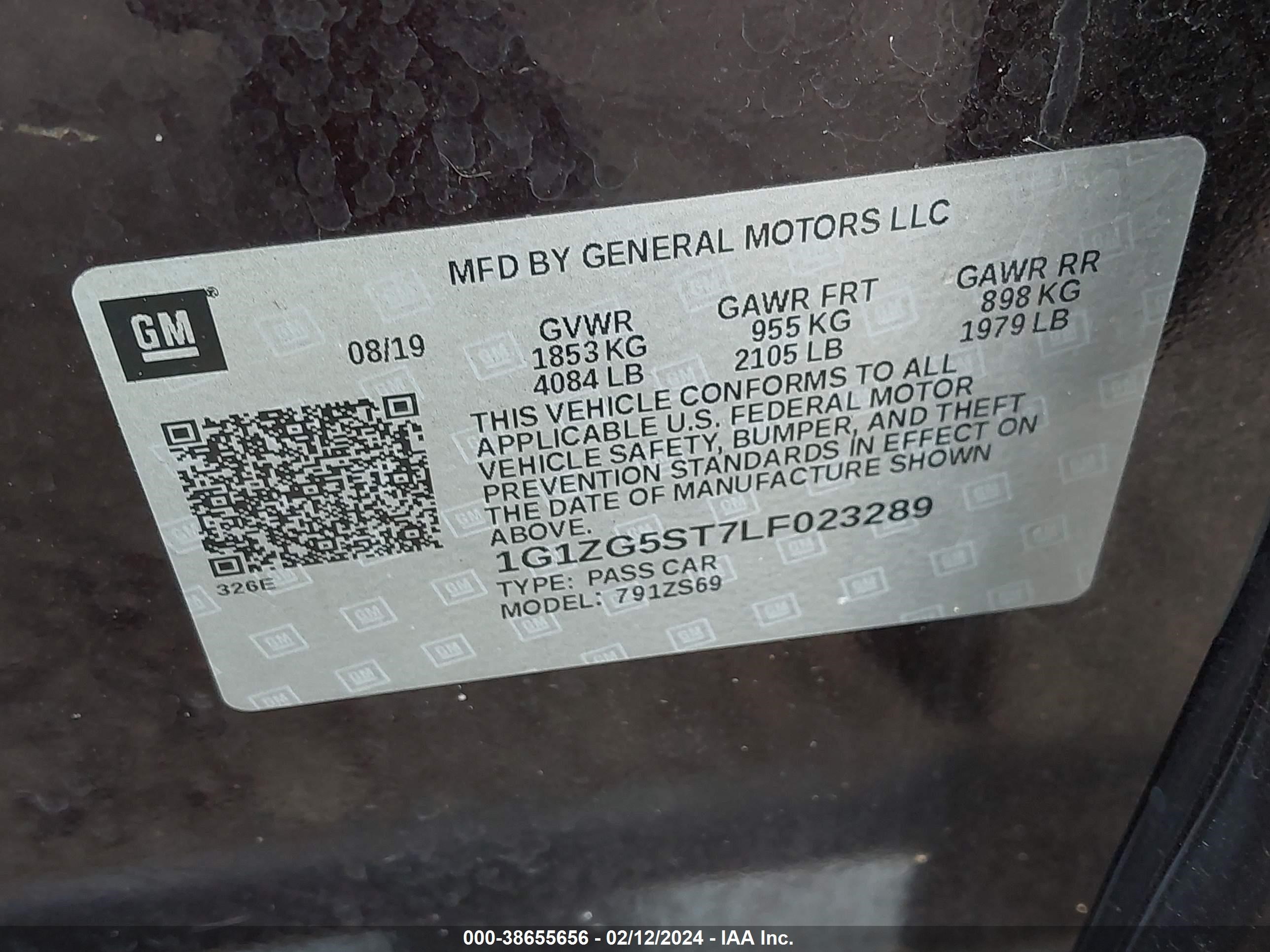 Photo 8 VIN: 1G1ZG5ST7LF023289 - CHEVROLET MALIBU 