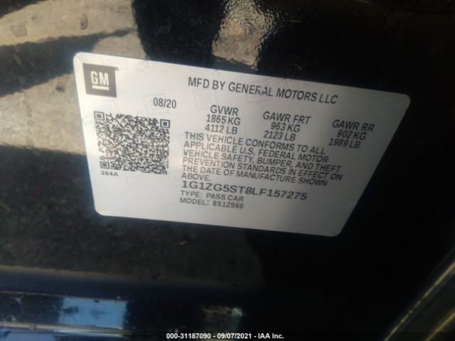 Photo 8 VIN: 1G1ZG5ST8LF157275 - CHEVROLET MALIBU 