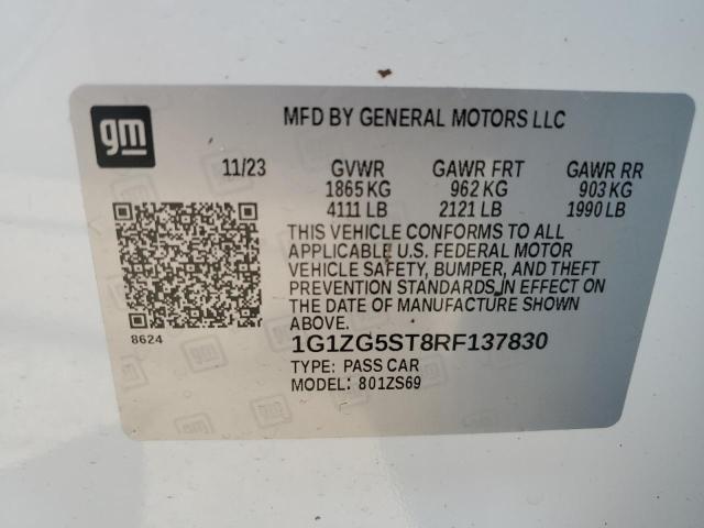 Photo 11 VIN: 1G1ZG5ST8RF137830 - CHEVROLET MALIBU RS 