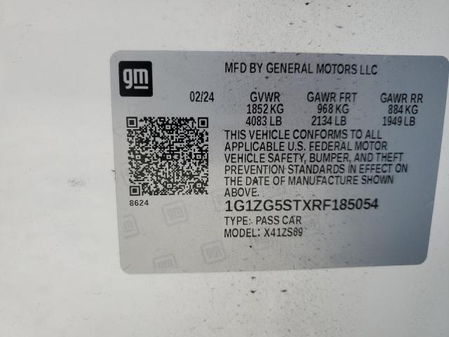 Photo 11 VIN: 1G1ZG5STXRF185054 - CHEVROLET MALIBU RS 