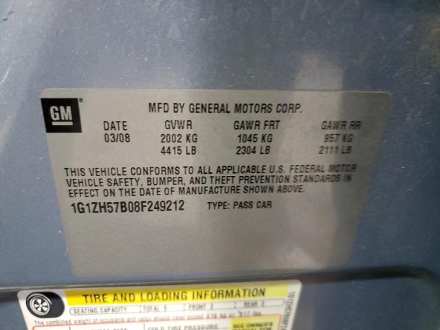 Photo 11 VIN: 1G1ZH57B08F249212 - CHEVROLET MALIBU 