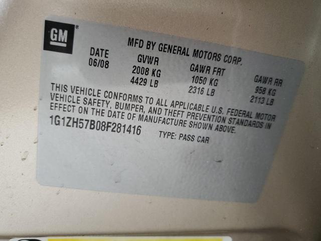 Photo 11 VIN: 1G1ZH57B08F281416 - CHEVROLET MALIBU 