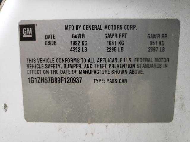 Photo 9 VIN: 1G1ZH57B09F120937 - CHEVROLET MALIBU 1LT 