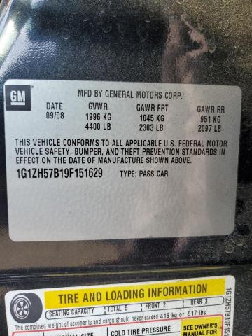 Photo 11 VIN: 1G1ZH57B19F151629 - CHEVROLET MALIBU 1LT 