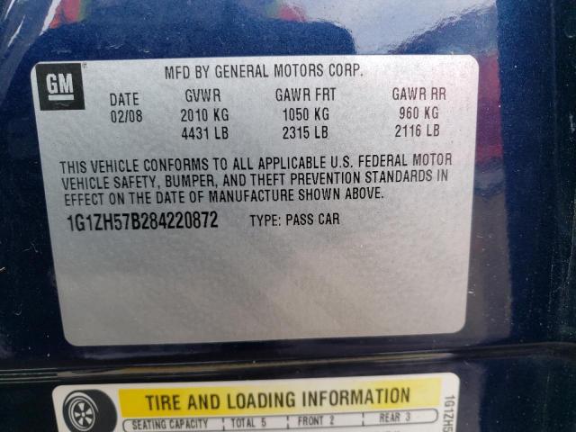 Photo 11 VIN: 1G1ZH57B284220872 - CHEVROLET MALIBU 