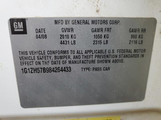 Photo 11 VIN: 1G1ZH57B984264433 - CHEVROLET MALIBU 