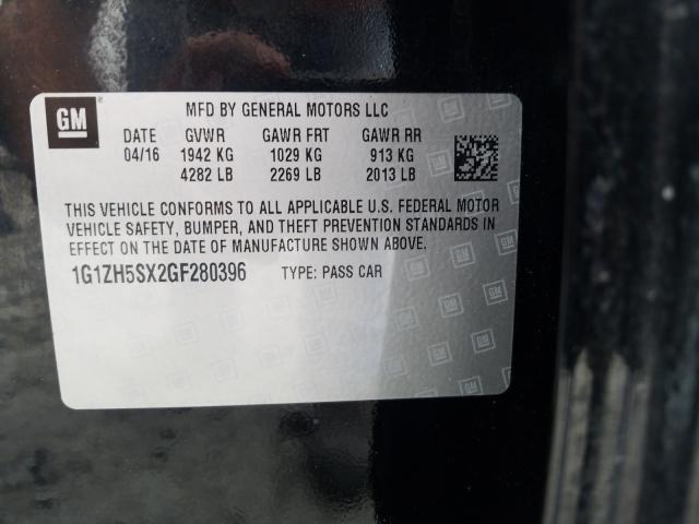 Photo 9 VIN: 1G1ZH5SX2GF280396 - CHEVROLET MALIBU PRE 