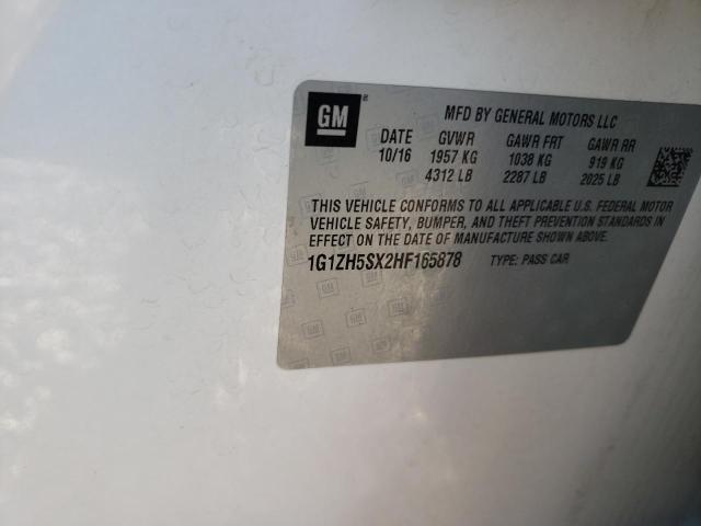 Photo 9 VIN: 1G1ZH5SX2HF165878 - CHEVROLET MALIBU PRE 