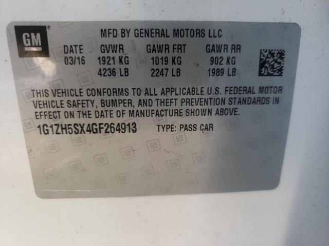 Photo 9 VIN: 1G1ZH5SX4GF264913 - CHEVROLET MALIBU PRE 