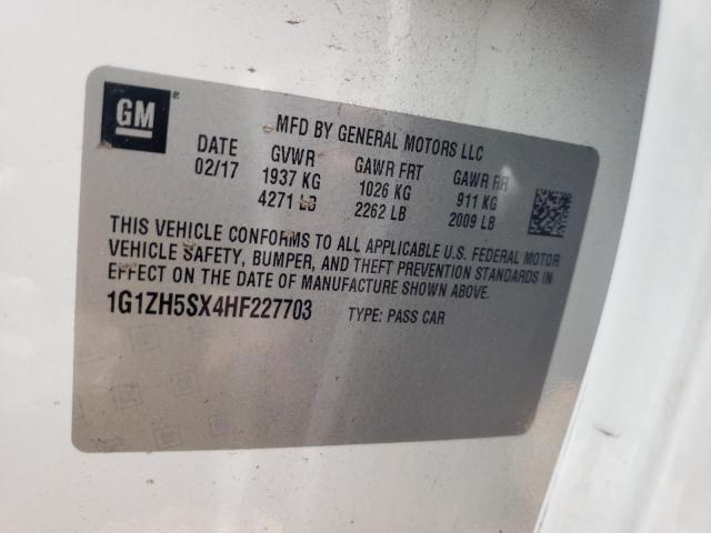 Photo 9 VIN: 1G1ZH5SX4HF227703 - CHEVROLET MALIBU PRE 