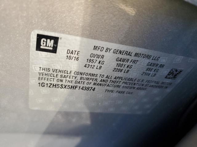 Photo 9 VIN: 1G1ZH5SX5HF143874 - CHEVROLET MALIBU PRE 