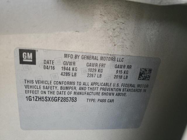 Photo 11 VIN: 1G1ZH5SX6GF285763 - CHEVROLET MALIBU PRE 