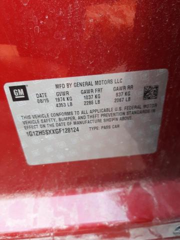 Photo 9 VIN: 1G1ZH5SXXGF128124 - CHEVROLET MALIBU PRE 