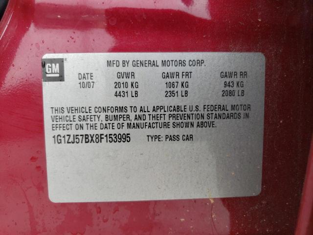 Photo 11 VIN: 1G1ZJ57BX8F153995 - CHEVROLET MALIBU 