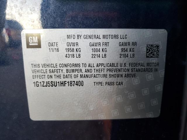 Photo 9 VIN: 1G1ZJ5SU1HF187400 - CHEVROLET MALIBU HYB 