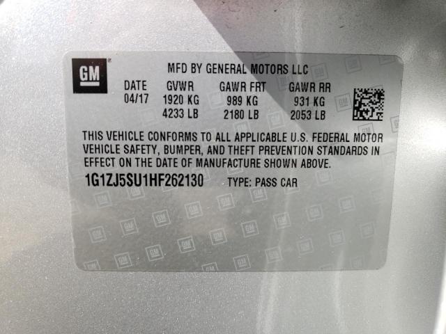 Photo 11 VIN: 1G1ZJ5SU1HF262130 - CHEVROLET MALIBU HYB 